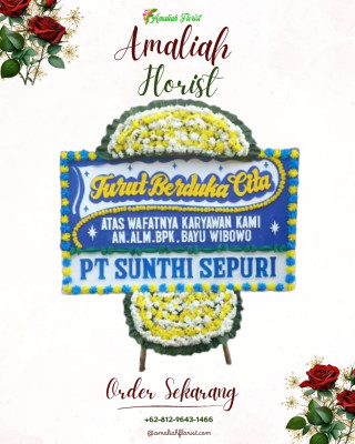 Papan Bunga Duka di Prigen