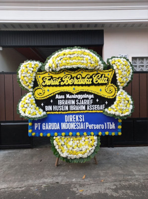 Papan Bunga Duka di Prigen